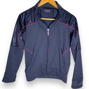 Linke Full Zip Rhinestone Studded Golf Jacket